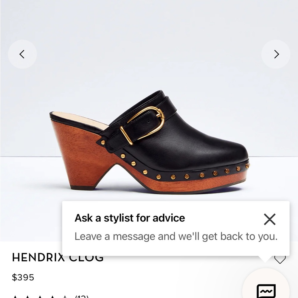 Veronica Beard Hendrix black clogs- sz 8